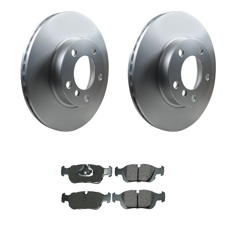 Hella Front Rotors Akebono EURO Ceramic Disc Brake Pads Kit For E36 318is Z3