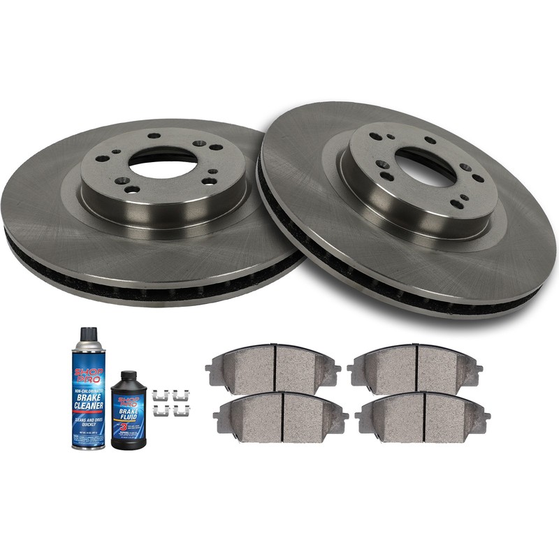 Front Brake Rotors And Ceramic Pads For ACURA RSX 2002-2006 HONDA CIVIC 2006-11