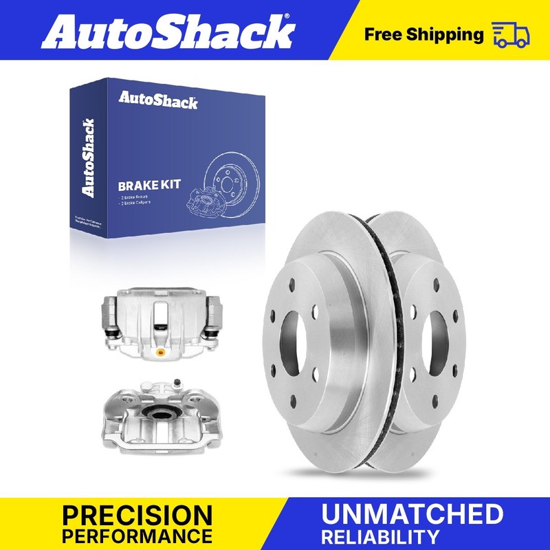 Rear Brake Rotors Calipers for Chevy Silverado 1500 2002 GMC Sierra 1500