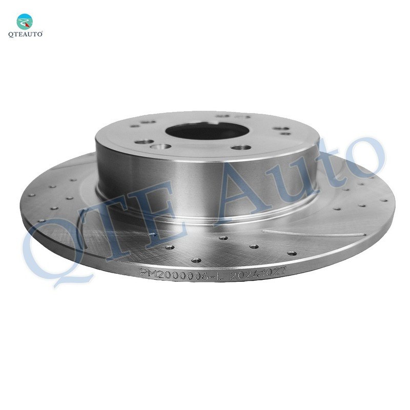 Rear 282 Drill Slotted Brake Rotor For 05-12 14 17 Honda Accord/09-14 Acura TSX gallery