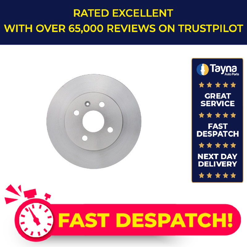 2x Brake Discs Pair Solid Rear 264mm 0986479191 Bosch Set 569116 93176548 BD1080