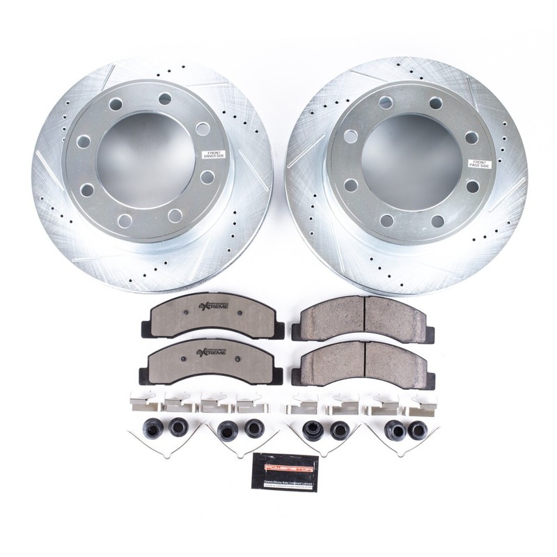 K1906-36 Powerstop Brake Disc and Pad Kits 4-Wheel Set Front & Rear for Ford gallery