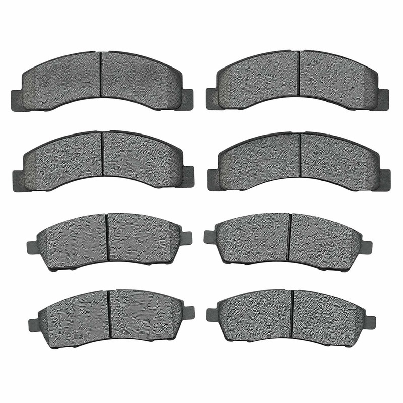 Brake Pad Sets 4-Wheel Set Front & Rear for F250 Truck F350 Ford Excursion 00-05