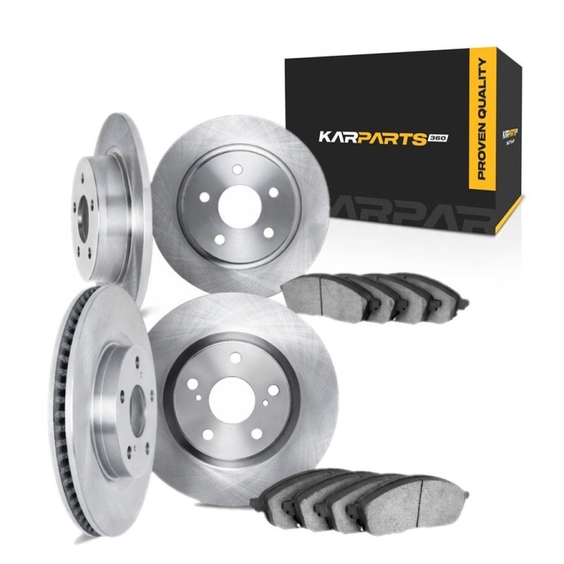 For Hyundai Azera 2012-2017 Brake Set Front And Rear | Cast Iron | Plain Style