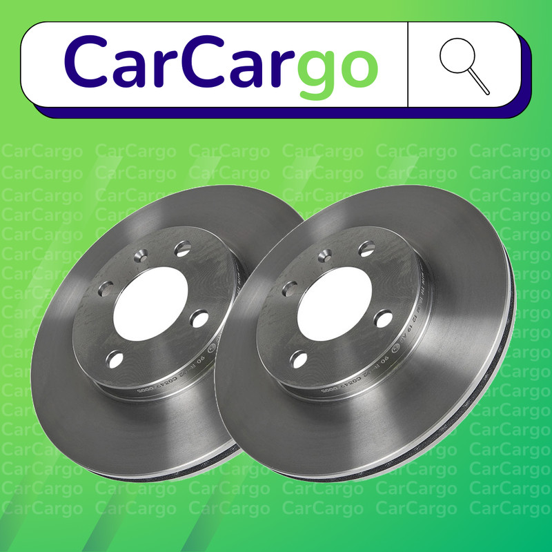 Premium Vented Front Brake Discs Pair VW Corrado 1.8 16V 1989-1992 256 mm