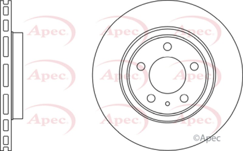 1x Brake Disc Rear Apec Fits Vauxhall Insignia 2008-2017 #2 569062 gallery
