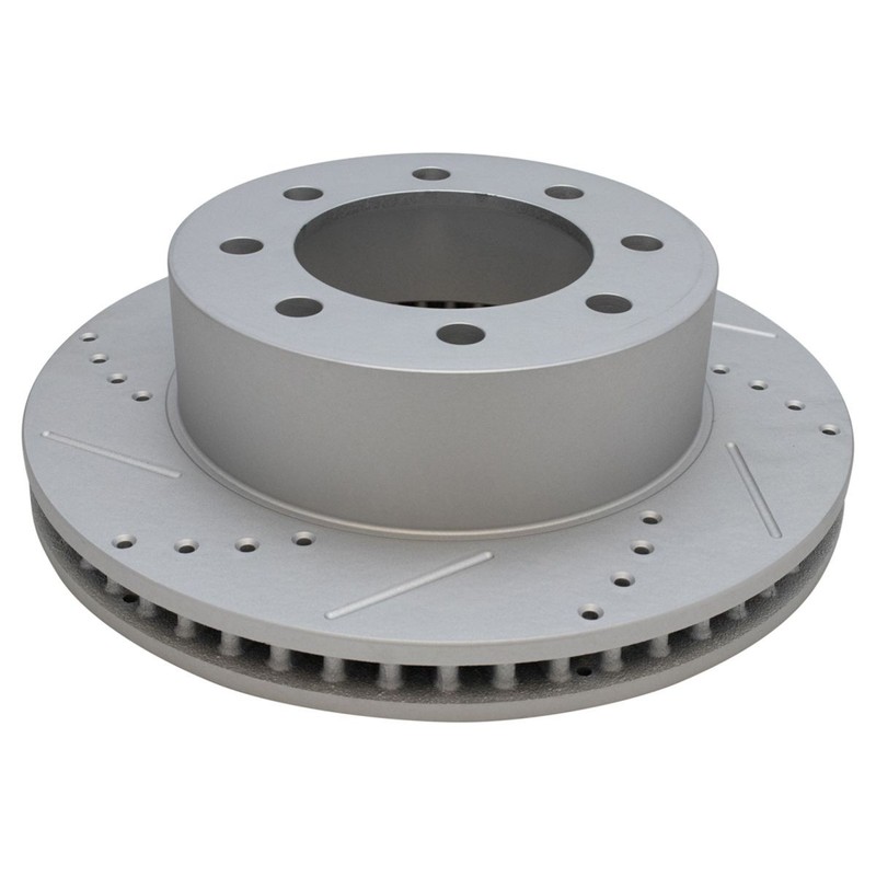 4pc Front & Rear Performance Drilled & Slotted G-Coated Disc Brake Rotor Kit gallery