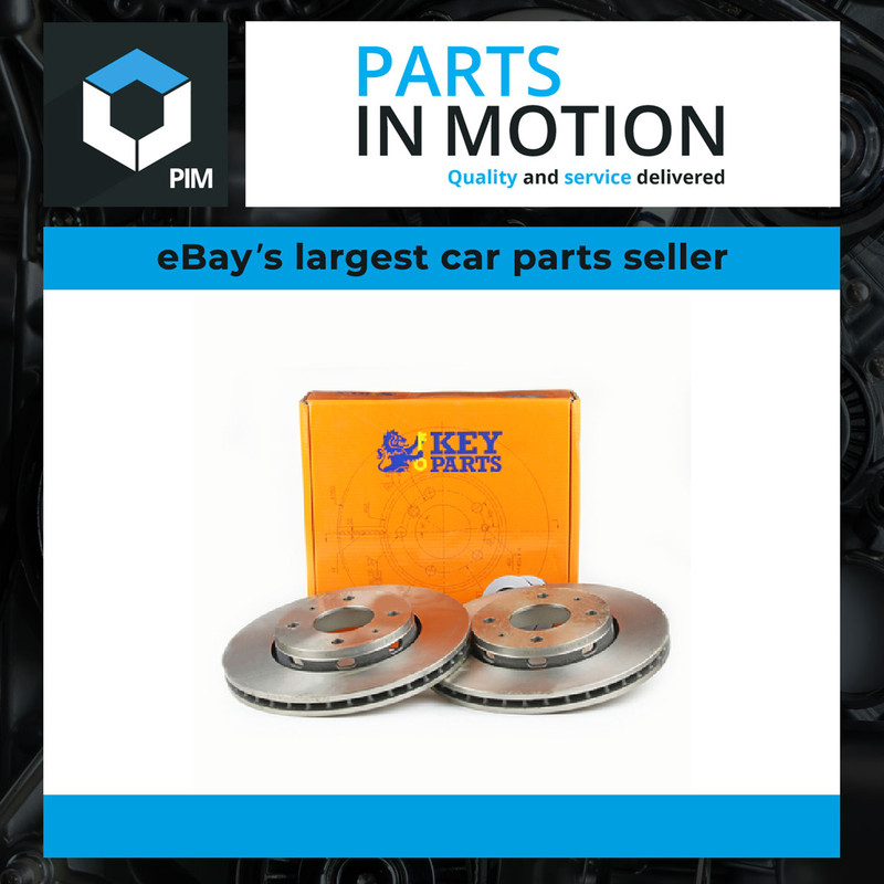 2x Brake Discs Pair Vented Front 281mm KBD4132 Key Parts Set M818027 MB818027