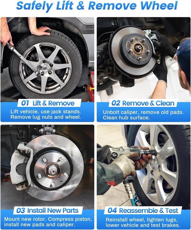 Front+Rear Drilled Rotor+Brake Pad for Jeep Grand Cherokee 11-18 Dodge Durango gallery