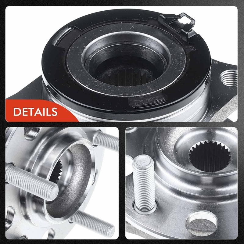 A-Premium Rear Disc Brake Rotor &Pad Hub Bearing for Dodge Caliber Jeep Compass gallery
