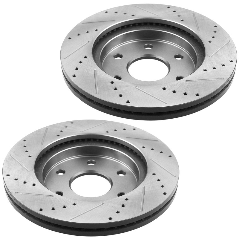 For Chevrolet Traverse Buick Enclave Brake Rotors and Brake Pads Rear 6 Lugs gallery