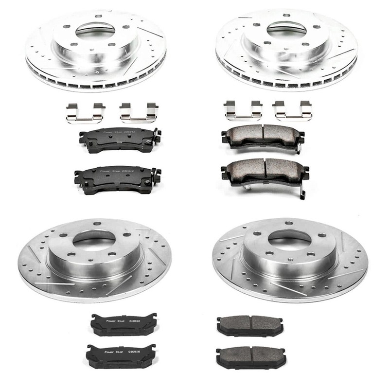 K783 Powerstop Brake Disc and Pad Kits 4-Wheel Set Front & Rear for Mazda 626 gallery