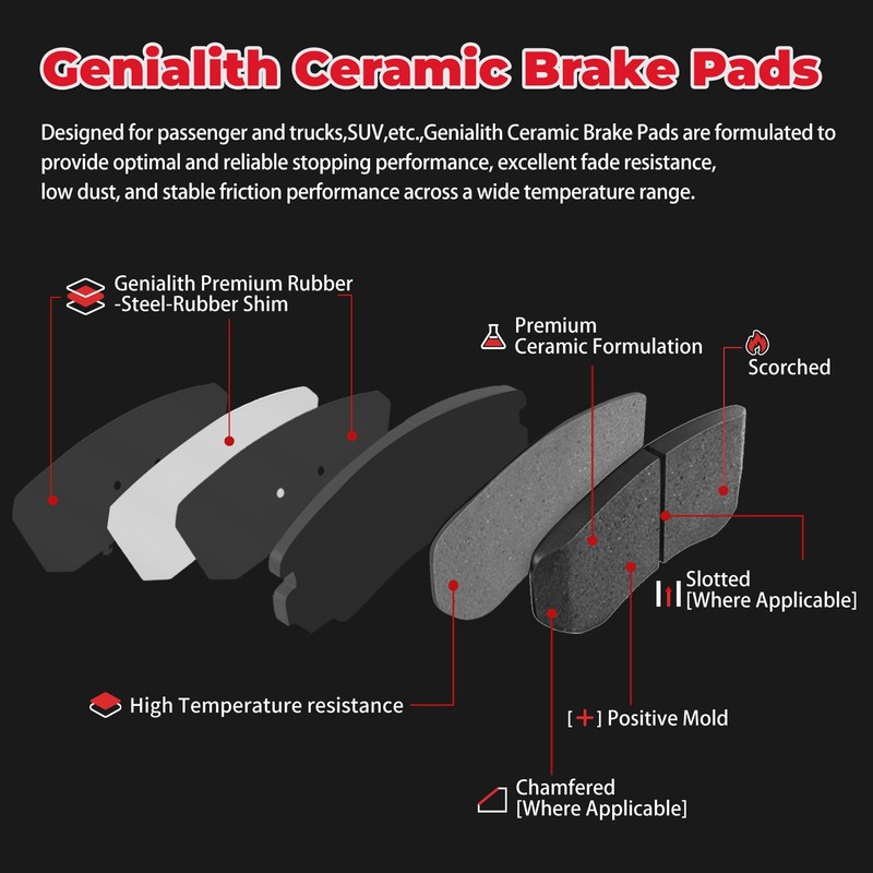 Front Brake Caliper Rotor Pad for GMC Chevrolet Silverado Sierra 2500 3500 HD gallery