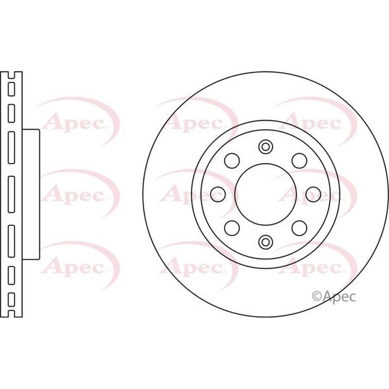 Apec Front Brake Disc DSK2509 – OE High Quality Precision Engineered Part