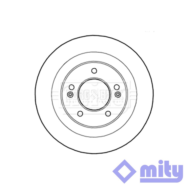 Fits Hyundai i40 2011-2019 1.6 CRDi 1.7 2.0 Brake Disc Rear Mity #1 584113Z100