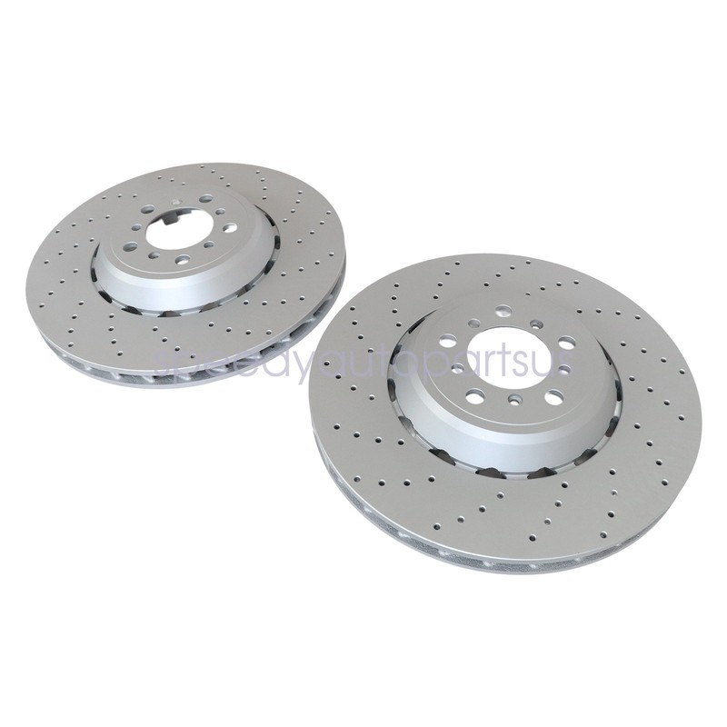 2PCS Front Pair of Brake Discs Rotor Fits For BMW M4 M3 M2 34112284809 US gallery