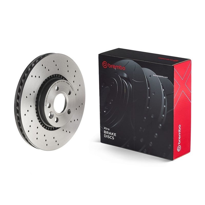 1x Brembo 09.A426.1X Front Drilled / Vented Brake Discs Fits Ford Volvo Freeland