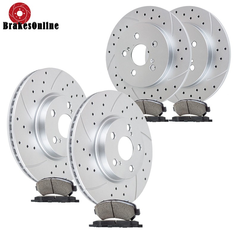 Front Rear Brake Rotors Pads fit for Toyota Corolla 09-19 Matrix 2009-14 Brakes