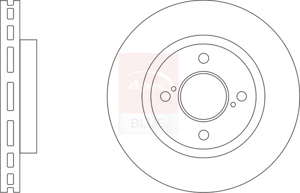2x Brake Discs Pair Vented fits SUZUKI SWIFT A2L412 1.2 Front 2017 on 252mm Set