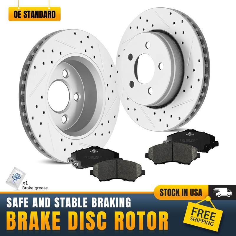 Front Disc Rotors Brake Pads Kit for 2008 2009-2012 Dodge Nitro Jeep Liberty
