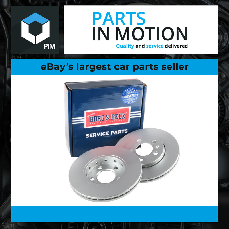 2x Brake Discs Pair Vented fits SKODA RAPID Front 1.0 1.2 1.6 1.4D 12 to 19 Set