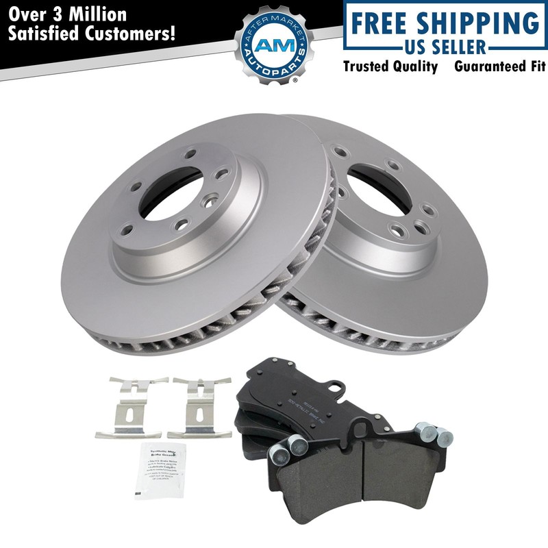 Brake Pad Coated Rotor Front Metallic Kit for Audi Porsche Volkswagen