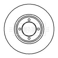2x Brake Discs Pair Solid fits FORD ESCORT Mk2 1.3 Front 74 to 81 245mm Set B&B gallery