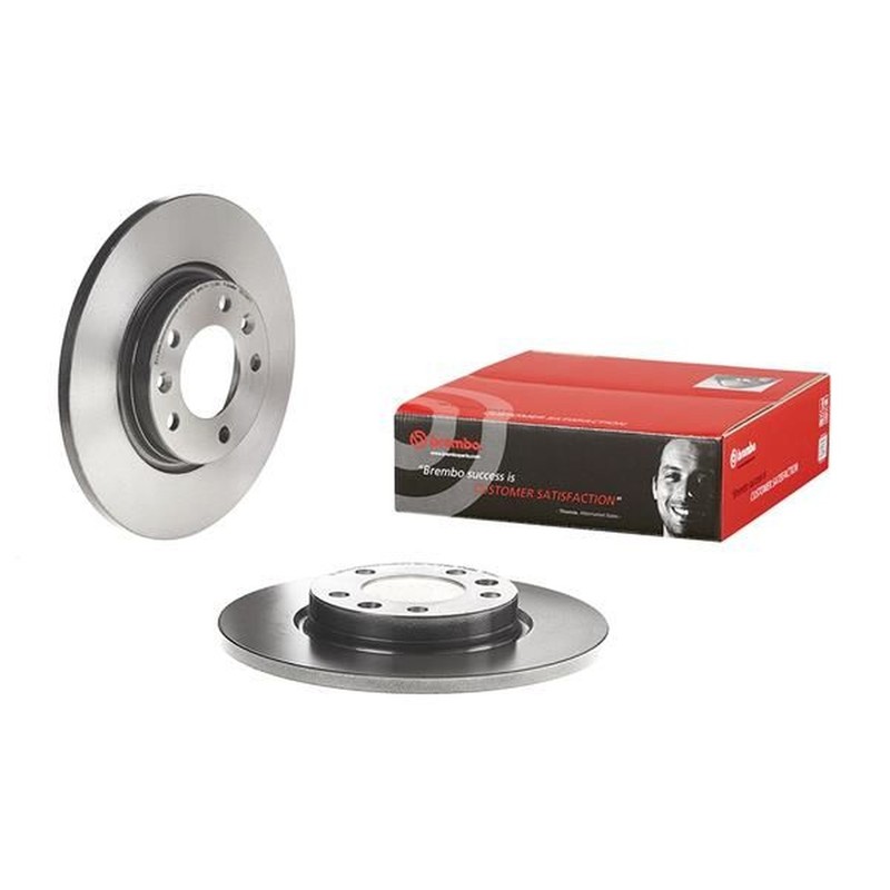 Brembo Prime Line UV Coated Solid Brake Disc Pair - 08.C308.11 - High Quality gallery