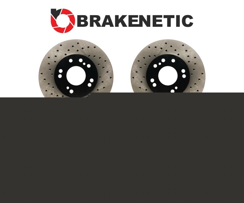 F&R BRAKENETIC Premium Drill Brake Rotors 30mm Z32 300ZX Conversion 4/5LUG