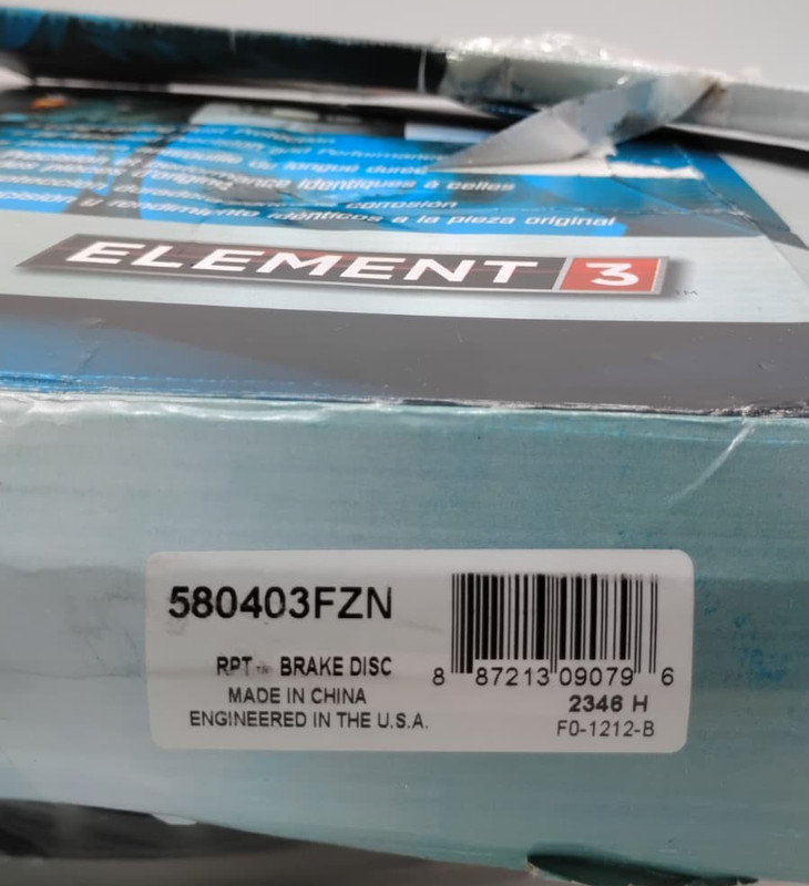 Raybestos 580403FZN Element3 Coated Front Brake Rotor Fits Impala Lucerne Single gallery