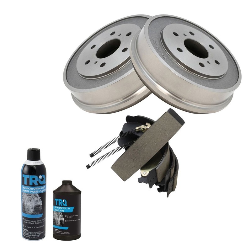 TRQ Rear Brake Drum & Shoe Kit Sides w/Chemicals gallery