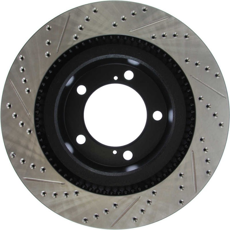Disc Brake Rotor-Sport Cross-Drilled and Slotted Stoptech 127.44156L gallery