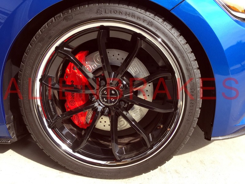 FOR062CF Mustang 5.0L Performance 2015-17 Custom GT 5.0 Brake 2 Front Rotors