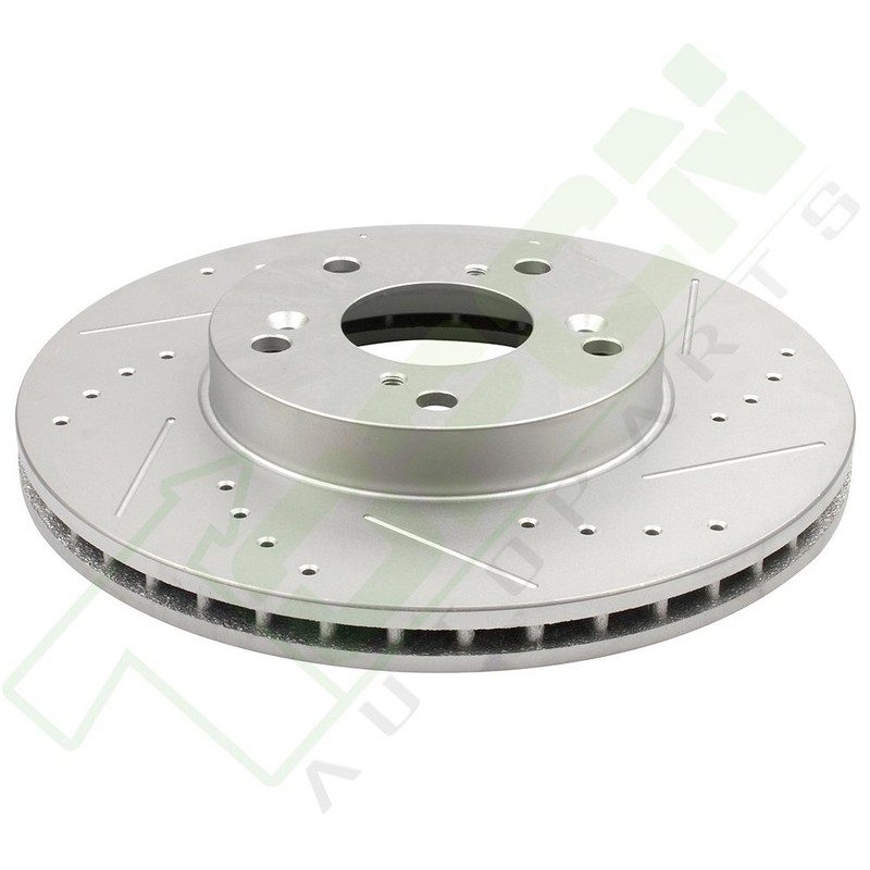 Front Brake Rotors Ceramic Pad For 2003-07 Honda Accord 13-15 Civic Drill & slot gallery