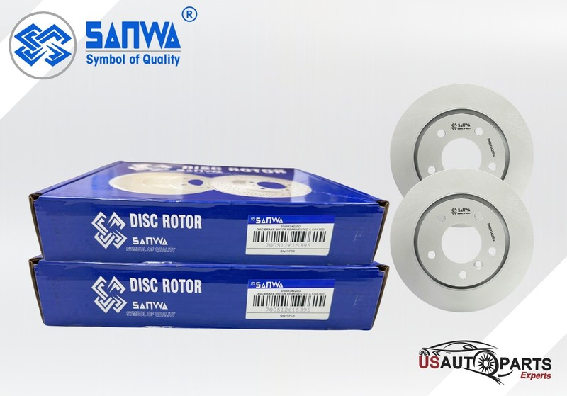 FRONT AND REAR BRAKE ROTOR SET GEOMET COATED FOR BMW 323i 325Ci 328i 1999-2006 gallery