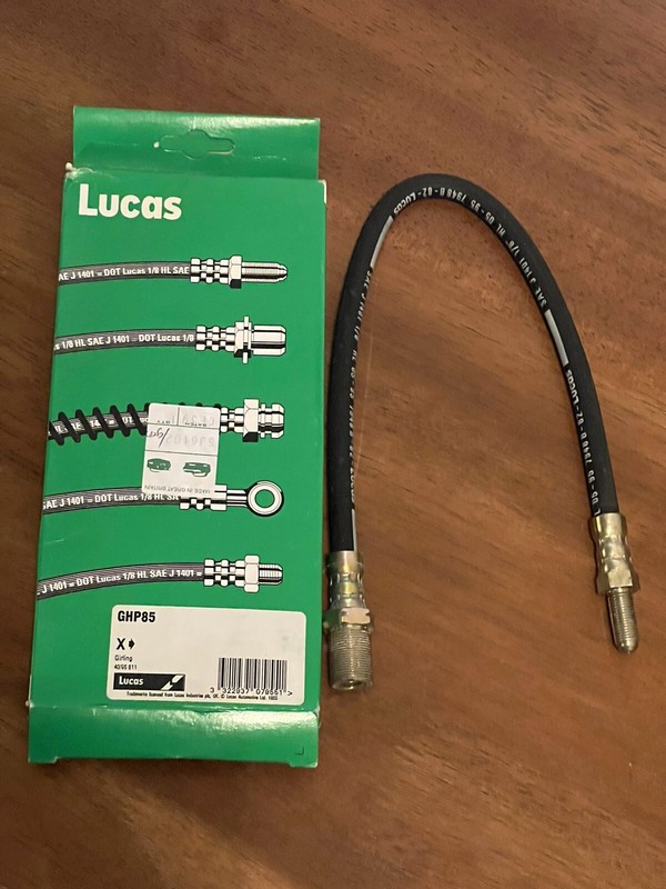 LUCAS front brake hose GHP85 Jaguar MK I Jaguar MKII, 3.8S, Daimler 250 V8