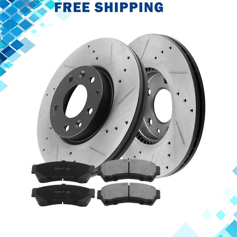 299mm Front Brake Rotors and Brake Pads Kit For Lincoln Zephyr Mazda 6 Milan E5