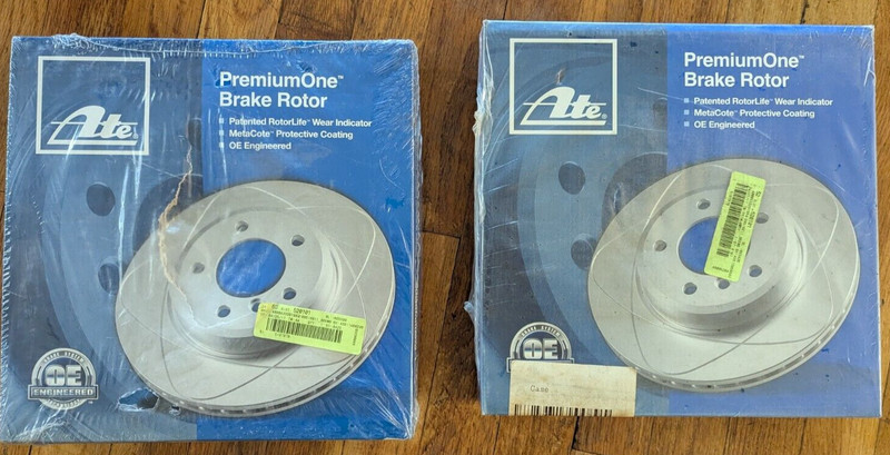 VW ATE Brake Rotors Front, PAIR CW20128 gallery