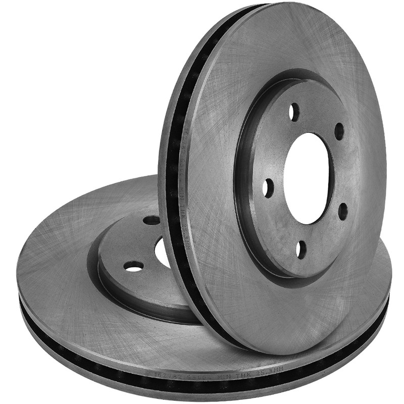 Front Vented Brake Rotors Discs Fits 2001 2002-2007 Chrysler Town & Country 3.3L