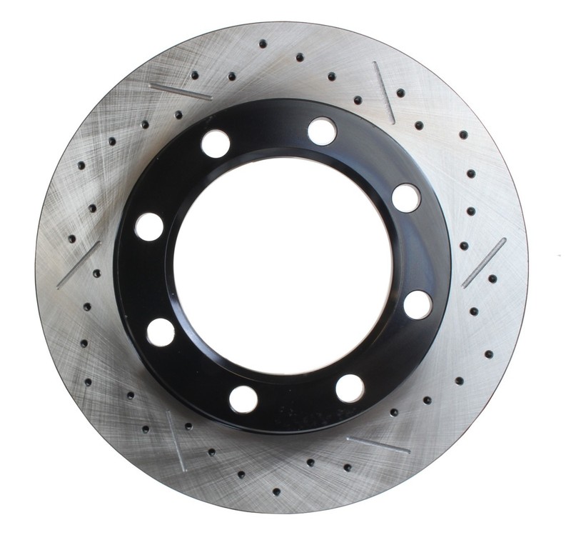 14Bolt Rear Disc Brake Conversion Kit – Single Rear Axle Drilled Rotors RED gallery