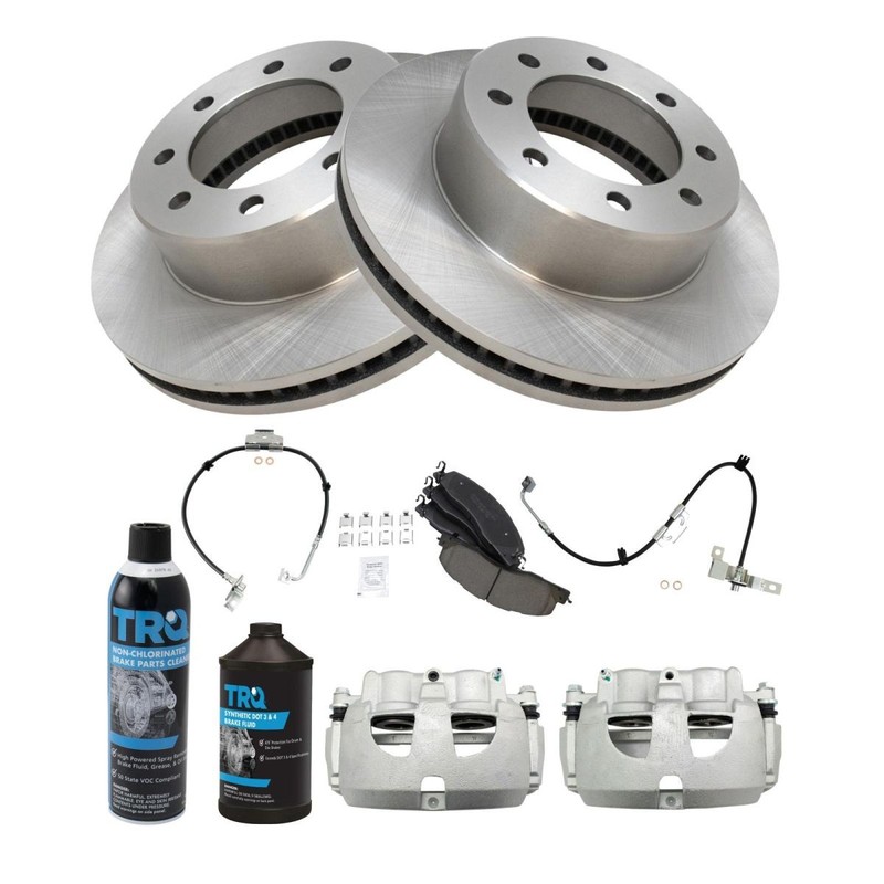 TRQ Front Brake Pad & Rotor Kit Ceramic Fits Dodge Ram gallery
