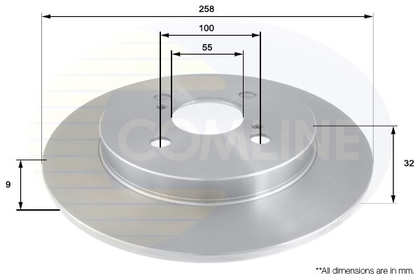 Brake Disc Rear Comline Fits Toyota Yaris 2005- #1 4243152080 gallery