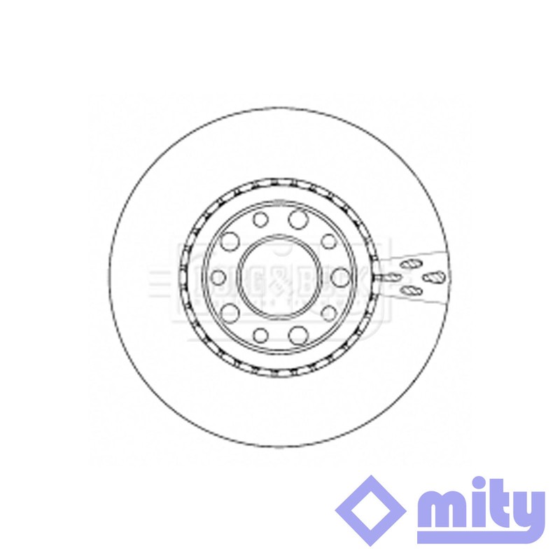 Fits Alfa Romeo 159 Brera Spider 1.9 JTDM 2.2 1x Brake Disc Front Mity 51760621