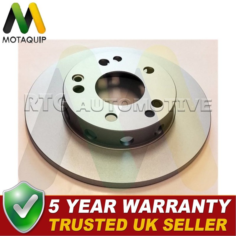 Motaquip Front 1x Brake Disc Fits Mercedes 190 1982-1993 + Other Models