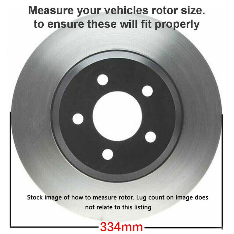334mm Front Brake Rotors for 2007 2008 2009 2011 2012 2013 - 2017 LEXUS LS460 gallery