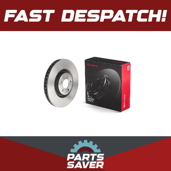 2x Brake Discs Pair Vented fits AUDI A6 C7 2.0 Front 11 to 18 356mm Set Brembo