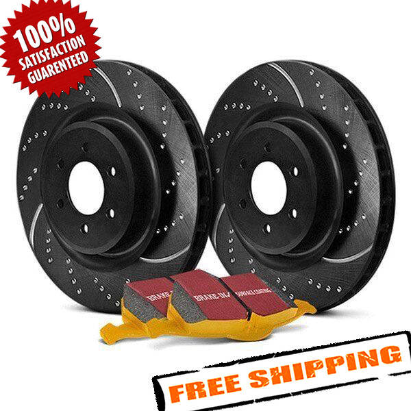 EBC Stage 5 Super Street Dimpled & Slotted Front Brake Kit for 14-17 Lexus GS350