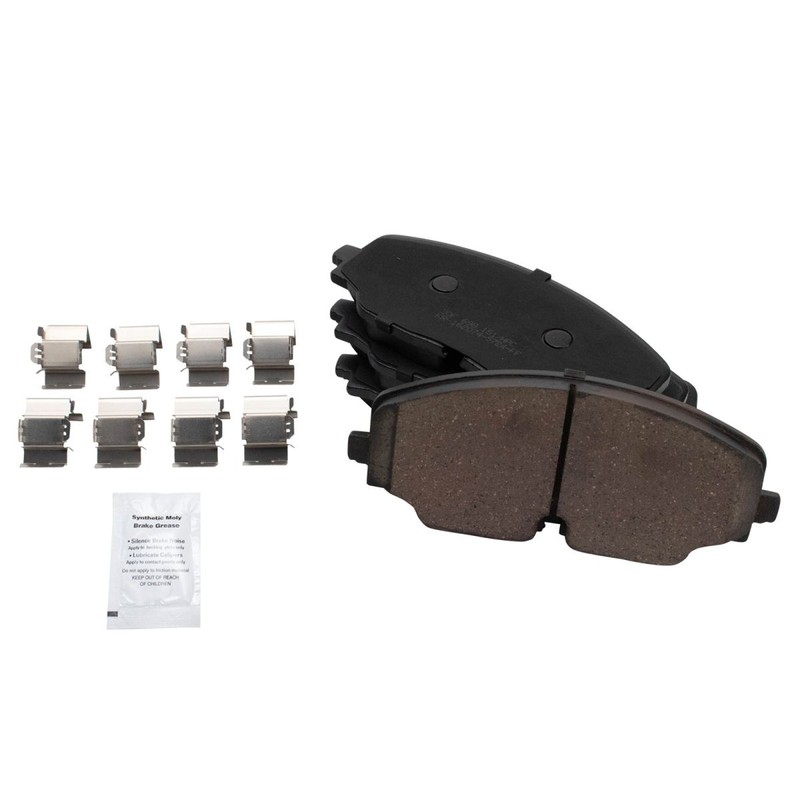 TRQ Front Brake Pad & Rotor Kit Ceramic Premium G-Coated Fits 18-21 Volkswagen gallery