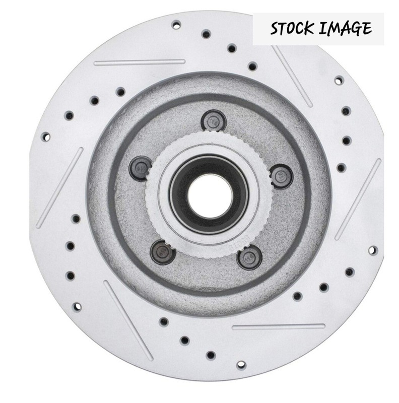 TRQ Front Performance Brakes Rotor Distilled Slotted Pair Set For 95 Through '99 gallery