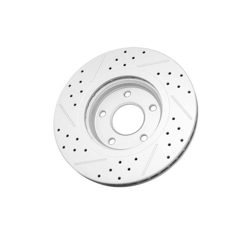 Front Rear Drilled Brake Rotors And Ceramic Pads for 2008 - 2013 Nissan Rogue gallery